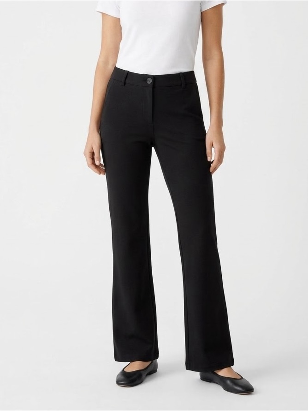 Betabrand Yoga Pants Bootcut Pants in Black Size Medium
